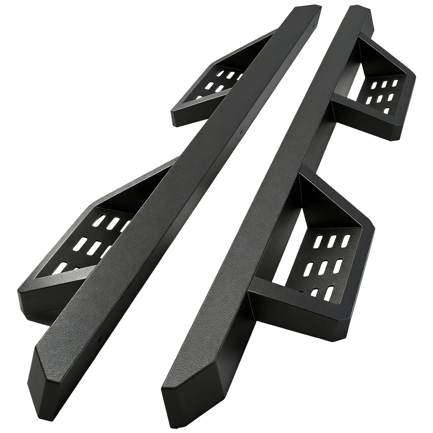TOPBEE 2-Tier Steel Drop Steps for Ford F-150 SuperCrew & Super Duty Crew Cab RB09