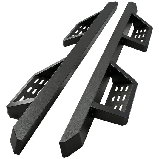 TOPBEE 2-Tier Steel Drop Steps for Ford F-150 SuperCrew & Super Duty Crew Cab RB09