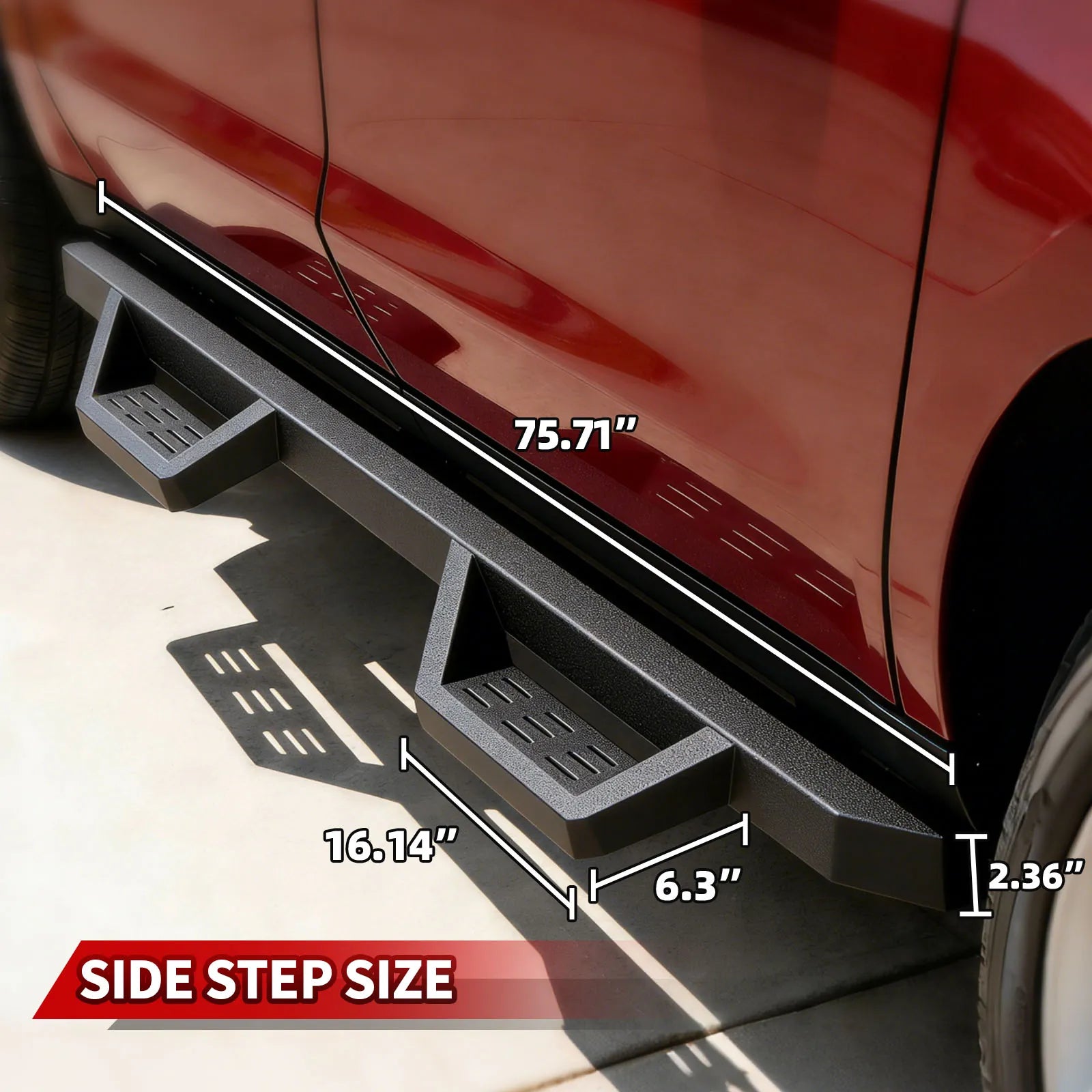 TOPBEE Double Cab Running Boards for Chevy Silverado & GMC Sierra RB07